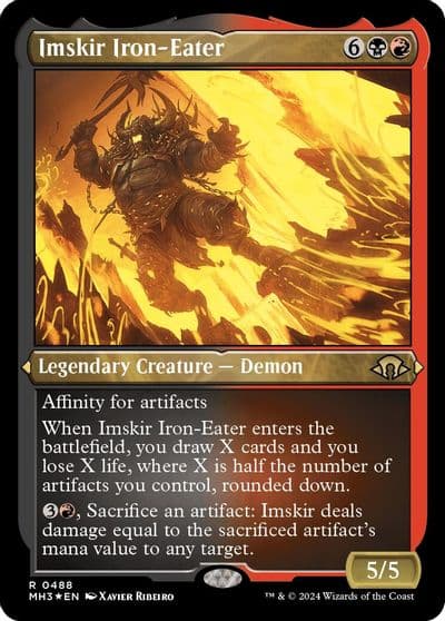 Imskir Iron Eater Foil Etched Modern Horizons 3 Magic card
