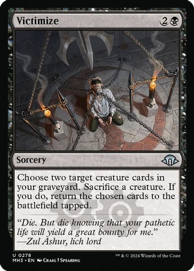 Victimize Modern Horizons 3 Magic card