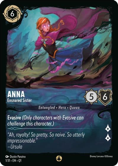 Anna Ensnared Sister Illumineer's Quest: Deep Trouble Lorcana card
