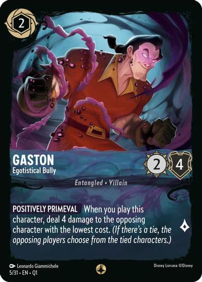 Gaston Egotistical Bully Illumineer's Quest: Deep Trouble Lorcana card