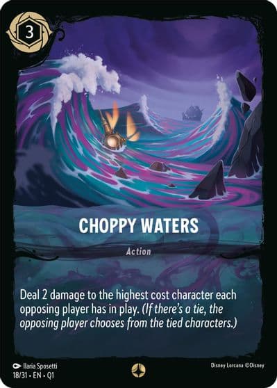 Choppy Waters Illumineer's Quest: Deep Trouble Lorcana card