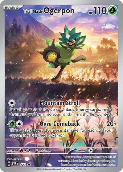 Teal Mask Ogerpon - 123 SV: Scarlet & Violet Promo Cards Pokemon card