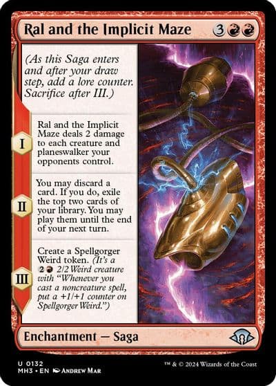 Ral and the Implicit Maze Modern Horizons 3 Magic card
