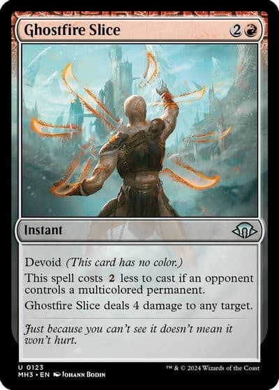 Ghostfire Slice Modern Horizons 3 Magic card