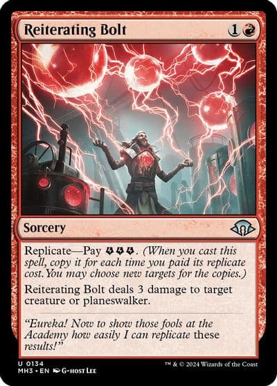 Reiterating Bolt Modern Horizons 3 Magic card