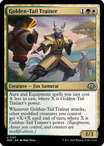 Golden Tail Trainer Modern Horizons 3 Magic card