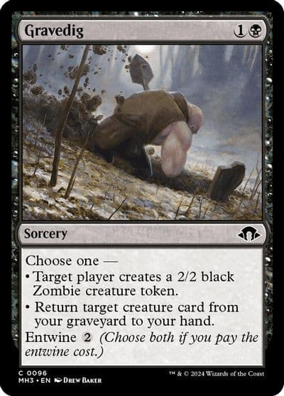 Gravedig Modern Horizons 3 Magic card