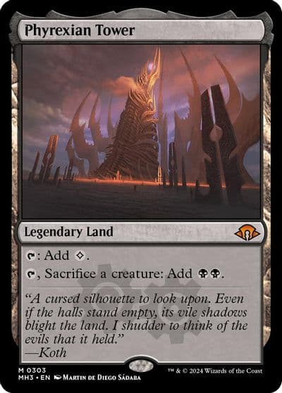 Phyrexian Tower Modern Horizons 3 Magic card