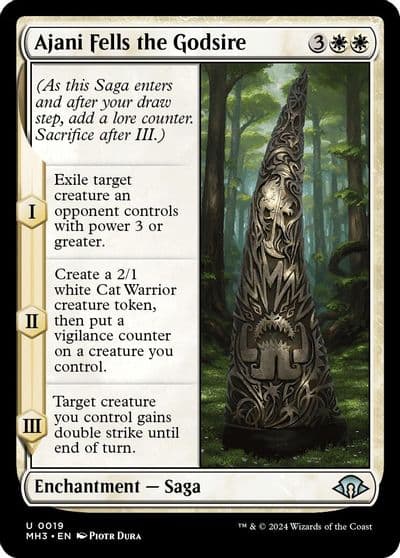 Ajani Fells the Godsire Modern Horizons 3 Magic card