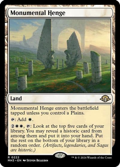 Monumental Henge Modern Horizons 3 Magic card