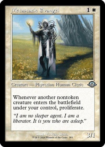 Metastatic Evangel Retro Frame Modern Horizons 3 Magic card