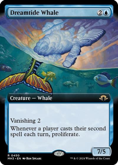 Dreamtide Whale Extended Art Modern Horizons 3 Magic card