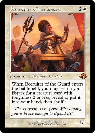 Recruiter of the Guard Retro Frame Modern Horizons 3 Magic card
