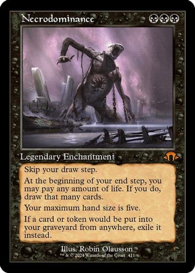 Necrodominance Retro Frame Modern Horizons 3 Magic card