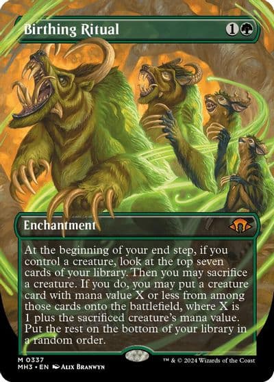Birthing Ritual Borderless Modern Horizons 3 Magic card