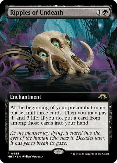 Ripples of Undeath Extended Art Modern Horizons 3 Magic card