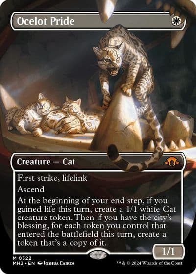 Ocelot Pride Borderless Modern Horizons 3 Magic card