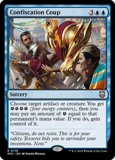Confiscation Coup Commander: Modern Horizons 3 Magic card