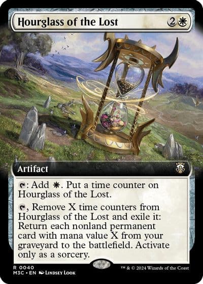 Hourglass of the Lost Extended Art Commander: Modern Horizons 3 Magic card