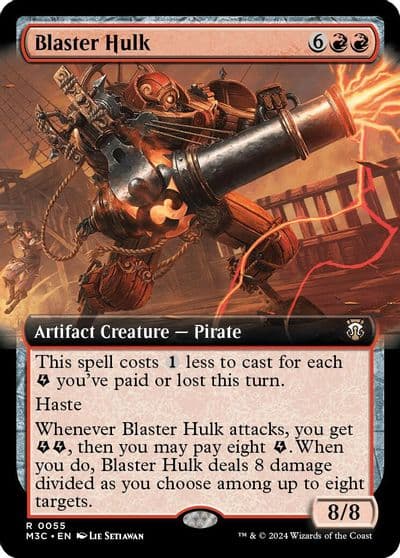 Blaster Hulk Extended Art Commander: Modern Horizons 3 Magic card