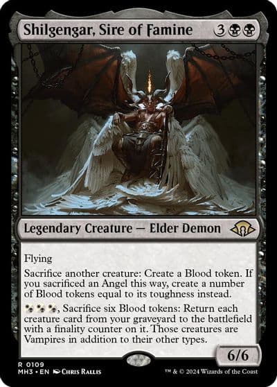 Shilgengar Sire of Famine Modern Horizons 3 Magic card