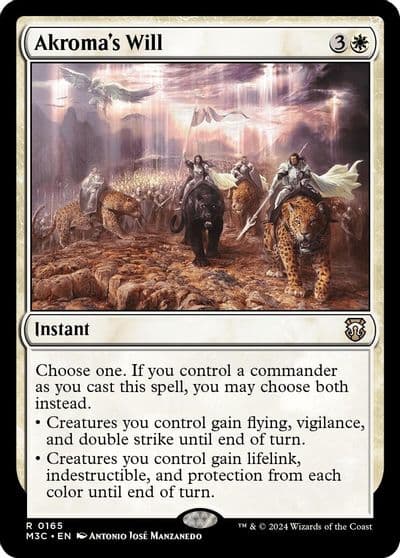 Akromas Will Ripple Foil Commander: Modern Horizons 3 Magic card