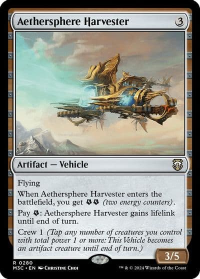 Aethersphere Harvester Ripple Foil Commander: Modern Horizons 3 Magic card