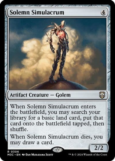 Solemn Simulacrum Ripple Foil Commander: Modern Horizons 3 Magic card