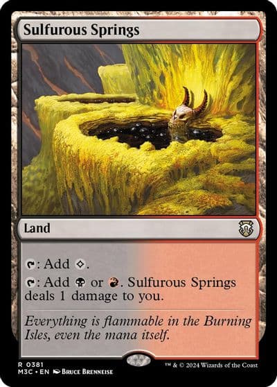 Sulfurous Springs Commander: Modern Horizons 3 Magic card