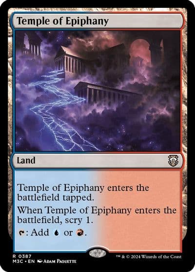 Temple of Epiphany Ripple Foil Commander: Modern Horizons 3 Magic card
