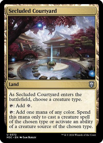 Secluded Courtyard Commander: Modern Horizons 3 Magic card