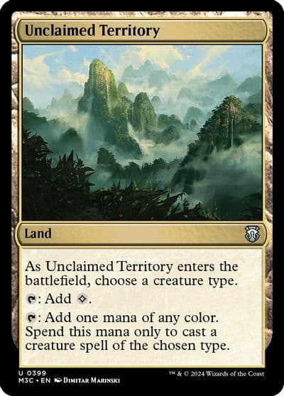 Unclaimed Territory Commander: Modern Horizons 3 Magic card