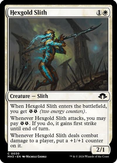 Hexgold Slith Modern Horizons 3 Magic card