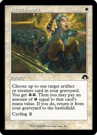 Jolted Awake Retro Frame Modern Horizons 3 Magic card