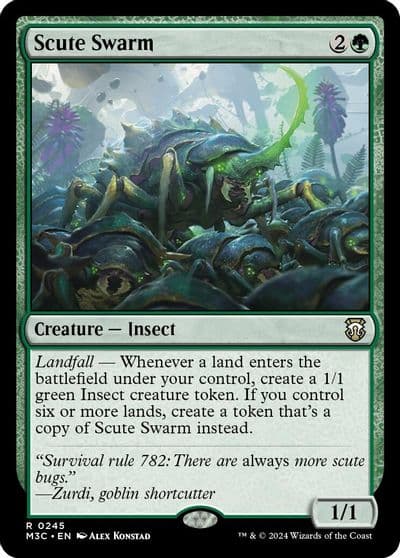 Scute Swarm Commander: Modern Horizons 3 Magic card