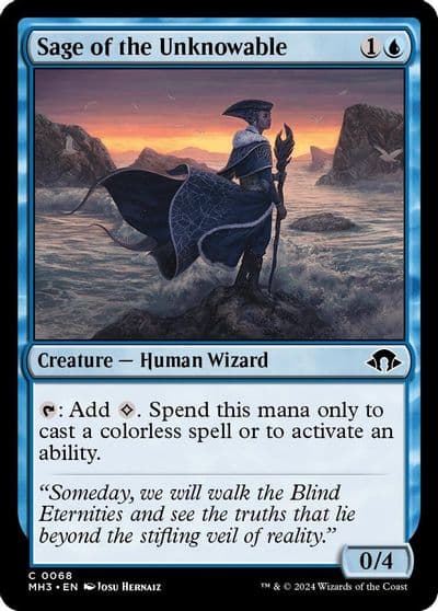 Sage of the Unknowable Modern Horizons 3 Magic card