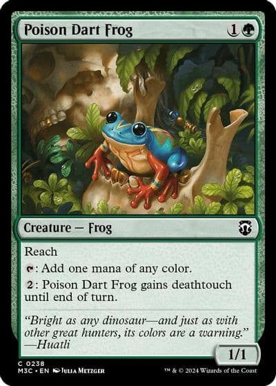 Poison Dart Frog Commander: Modern Horizons 3 Magic card
