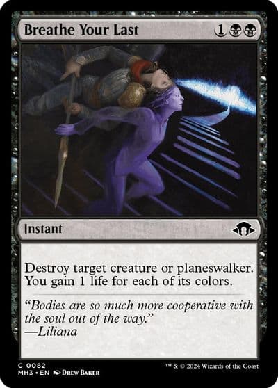 Breathe Your Last Modern Horizons 3 Magic card