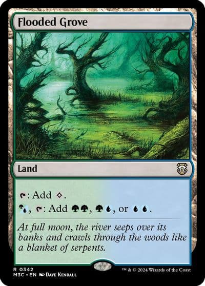 Flooded Grove Commander: Modern Horizons 3 Magic card