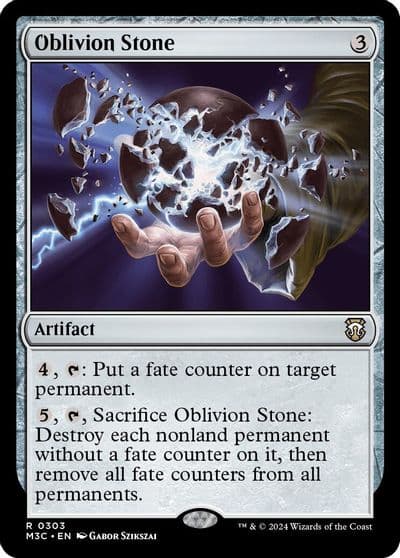 Oblivion Stone Commander: Modern Horizons 3 Magic card