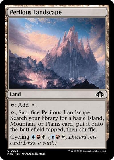 Perilous Landscape Modern Horizons 3 Magic card