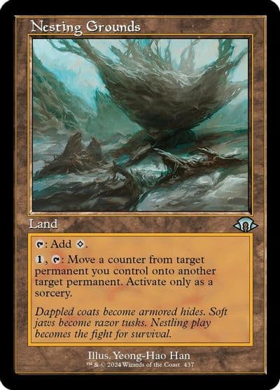 Nesting Grounds Retro Frame Modern Horizons 3 Magic card