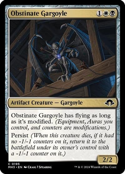 Obstinate Gargoyle Modern Horizons 3 Magic card