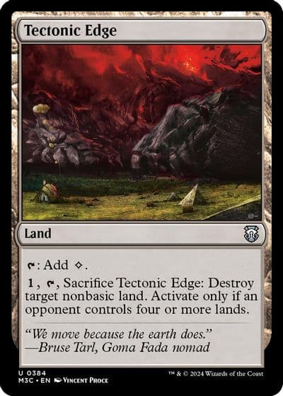 Tectonic Edge Ripple Foil Commander: Modern Horizons 3 Magic card