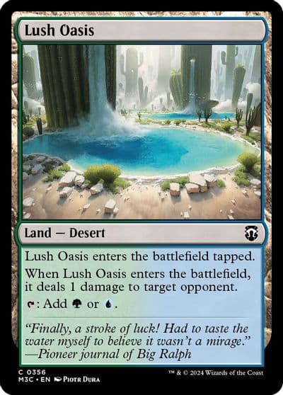 Lush Oasis Ripple Foil Commander: Modern Horizons 3 Magic card