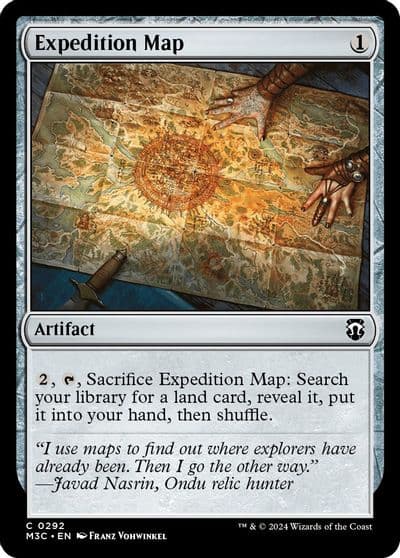 Expedition Map Ripple Foil Commander: Modern Horizons 3 Magic card