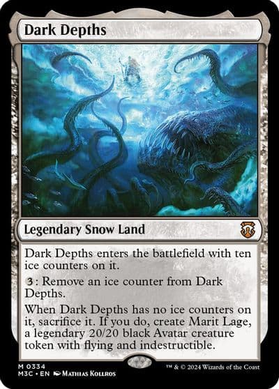 Dark Depths Ripple Foil Commander: Modern Horizons 3 Magic card