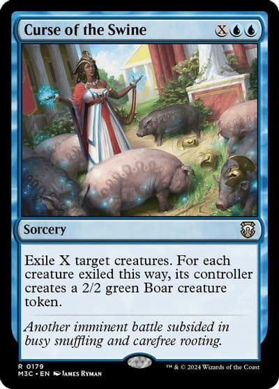 Curse of the Swine Ripple Foil Commander: Modern Horizons 3 Magic card