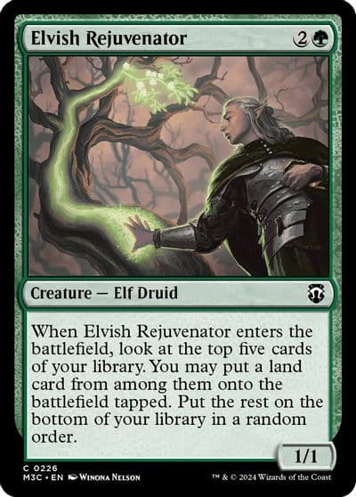 Elvish Rejuvenator Ripple Foil Commander: Modern Horizons 3 Magic card