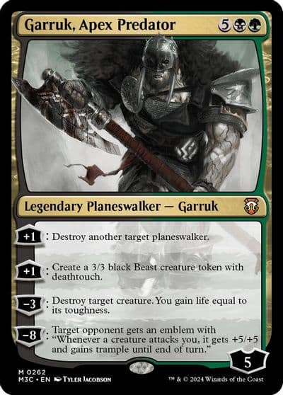 Garruk Apex Predator Commander: Modern Horizons 3 Magic card